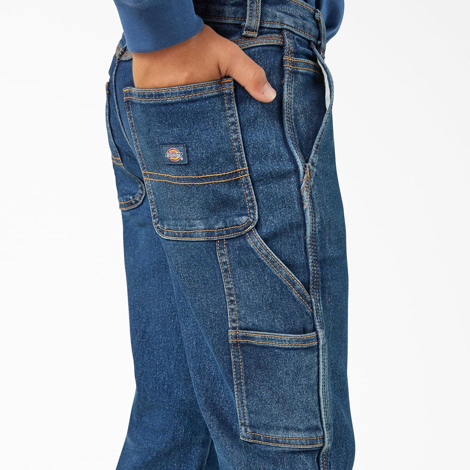 image:imageDickies Boys Denim Carpenter JeansMid Wash