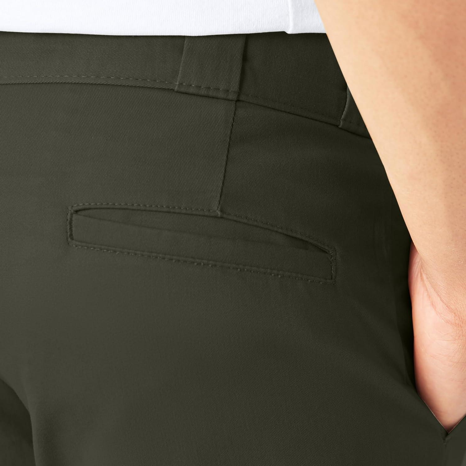 image:imageDickies Flex Skinny Fit Double Knee Work PantsOlive Green