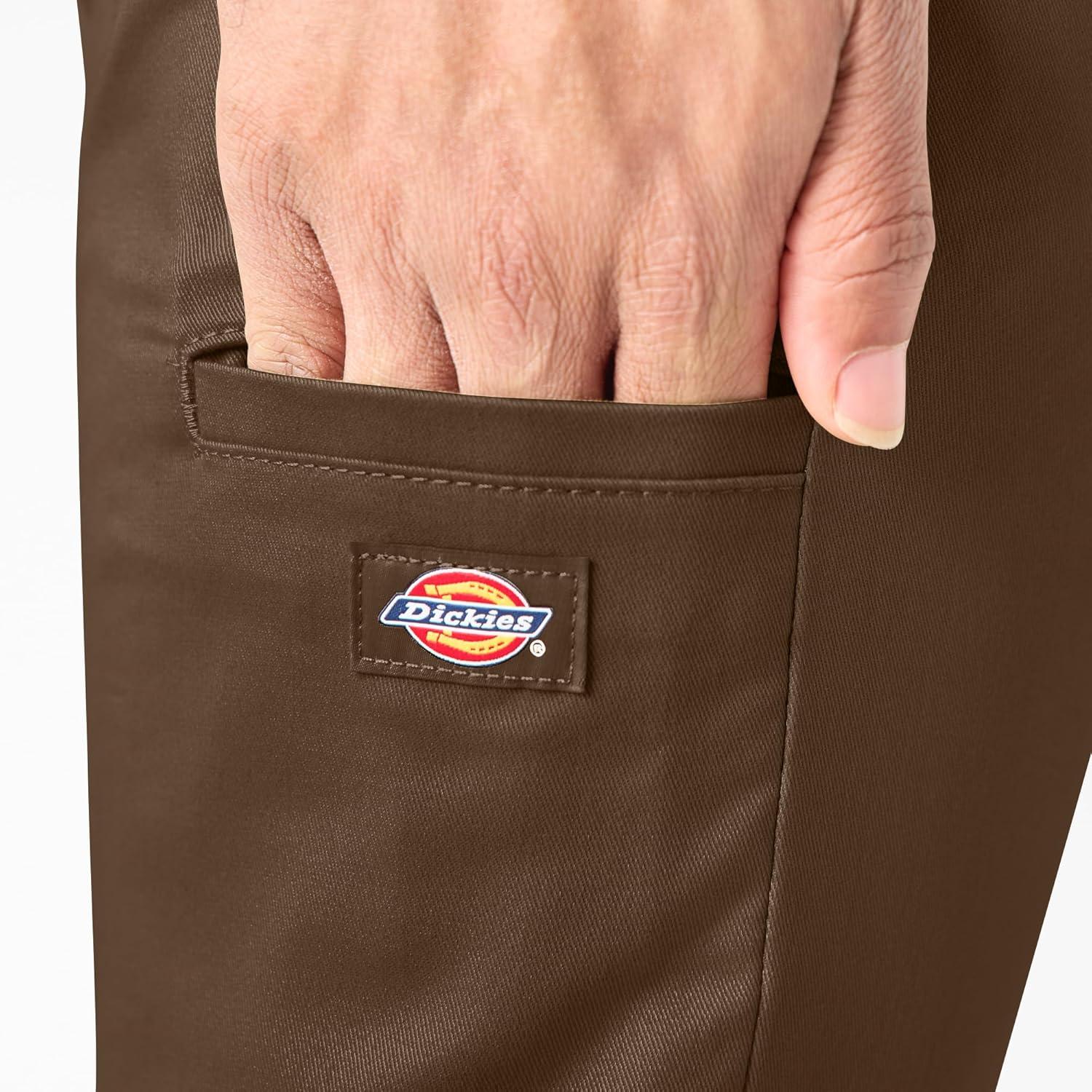 image:imageDickies Flex Skinny Fit Double Knee Work PantsTimber Brown