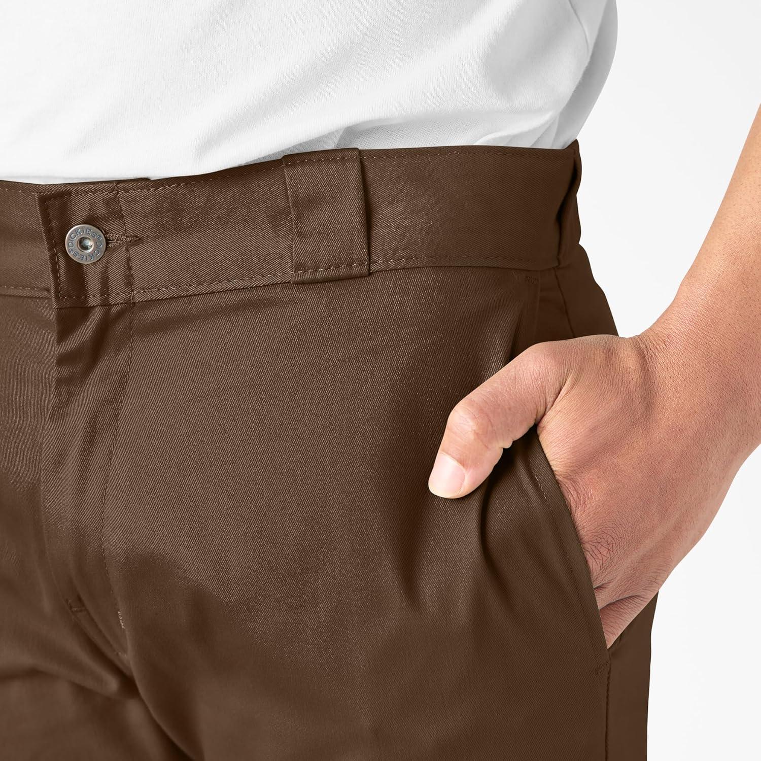 image:imageDickies Flex Skinny Fit Double Knee Work PantsTimber Brown