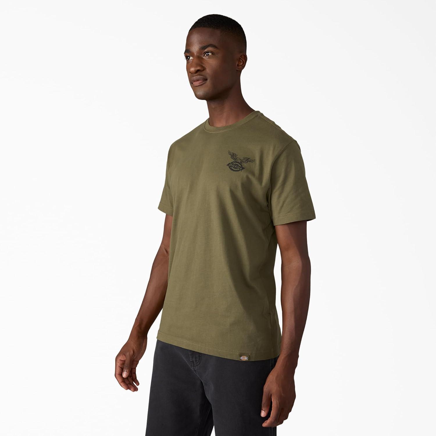 image:imageDickies Mens Short Sleeve Graphic TeesMilitary Green United