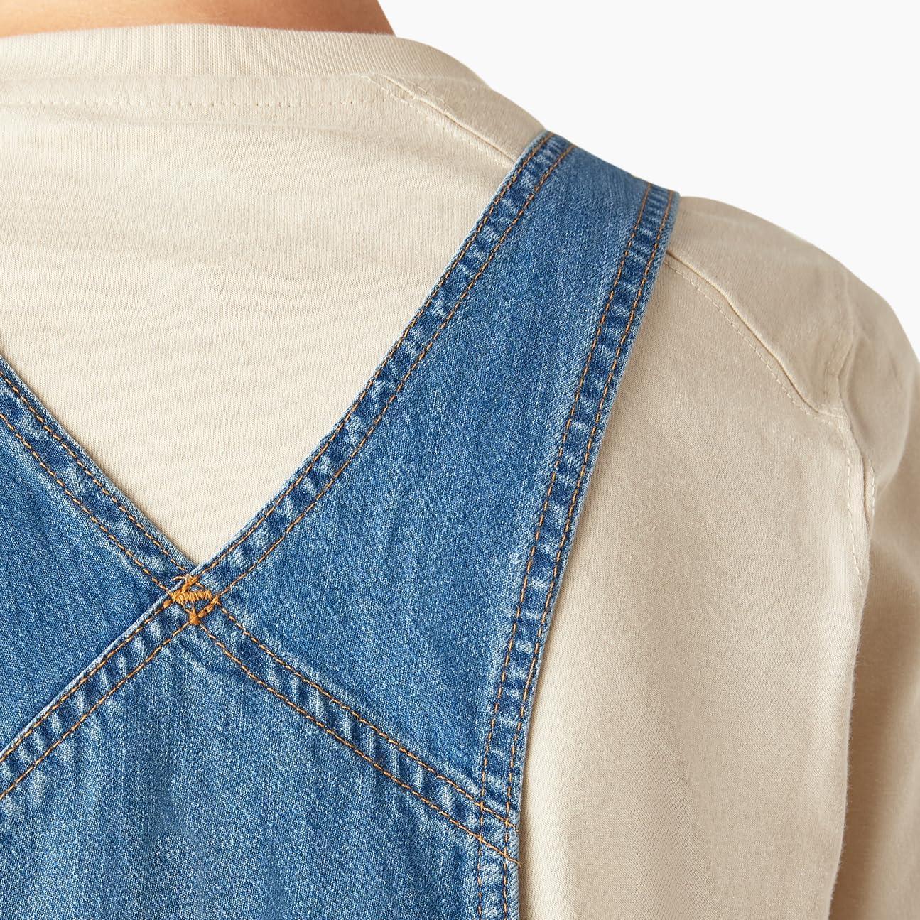 image:imageDickies Womens Relaxed Fit Bib ShortallsBlue