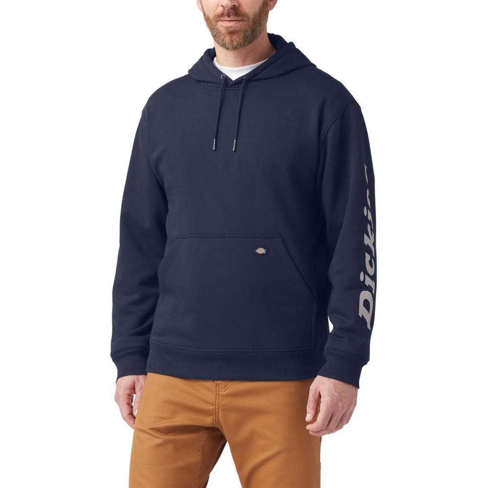 image:imageDickies Water Repellent Sleeve Logo HoodieInk Navy