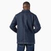 Dickies Men’s Blanket Lined Denim Chore Coat(Rinsed Indigo Blue)