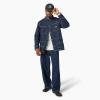 Dickies Men’s Blanket Lined Denim Chore Coat(Rinsed Indigo Blue)