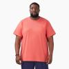 Dickies Men’s Heavyweight Heathered Short Sleeve Pocket T-Shirt(Coral Reef Heather)