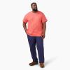 Dickies Men’s Heavyweight Heathered Short Sleeve Pocket T-Shirt(Coral Reef Heather)