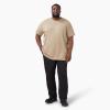 Dickies Men’s Heavyweight Heathered Short Sleeve Pocket T-Shirt(Desert Sand Heather)