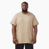Dickies Men’s Heavyweight Heathered Short Sleeve Pocket T-Shirt(Desert Sand Heather)