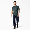 Dickies Men’s Heavyweight Heathered Short Sleeve Pocket T-Shirt(Green)