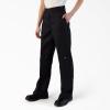 Dickies Women’s Loose Fit Double Knee Work Pants(Black)