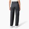 Dickies Women’s Loose Fit Double Knee Work Pants(Charcoal)