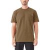 Dickies Men’s Heavyweight Heathered Short Sleeve Pocket T-Shirt(Brown Duck / Black Heather)