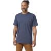 Dickies Men’s Heavyweight Heathered Short Sleeve Pocket T-Shirt(Ink Navy Heather)