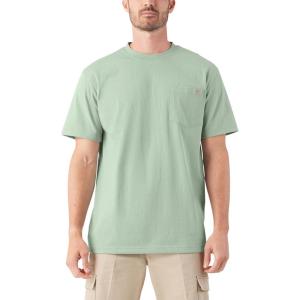 Dickies Men’s Big & Tall Heavyweight Crew Neck Short Sleeve Tee(Iceberg Green)