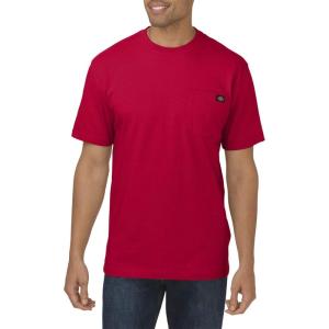 Dickies Men’s Big & Tall Heavyweight Crew Neck Short Sleeve Tee(Red)