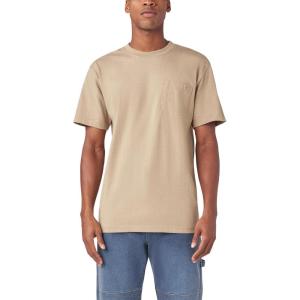 Dickies Men’s Heavyweight Heathered Short Sleeve Pocket T-Shirt(Desert Sand Heather)