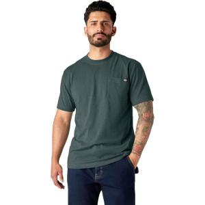 Dickies Men’s Heavyweight Heathered Short Sleeve Pocket T-Shirt(Green)