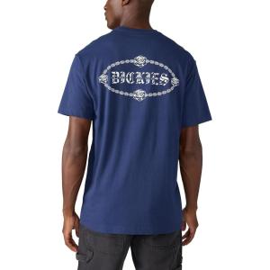 Dickies Mens Short Sleeve Graphic Tees(Naval Academy / Chained)