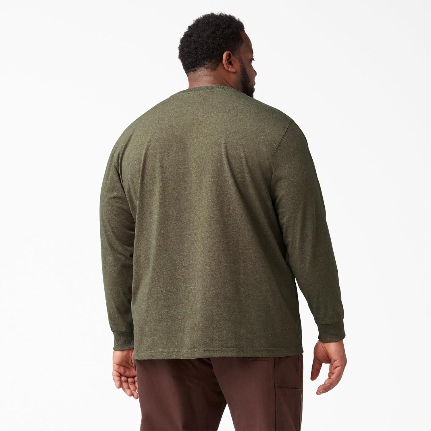 image:imageDickies Mens Big and Tall Long Sleeve Heavyweight Crew NeckDark Brown