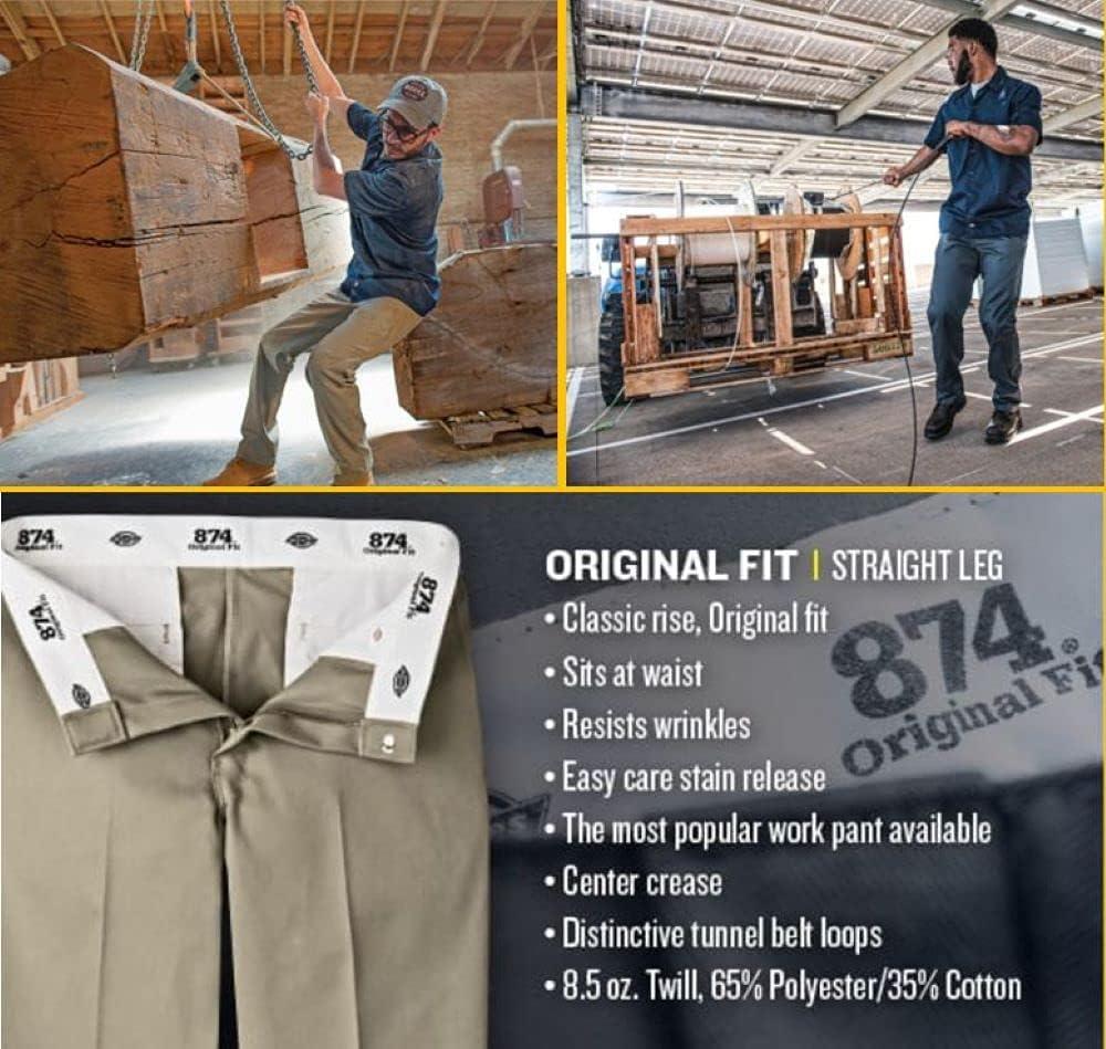 image:imageDickies Mens Original 874 Straight Leg Work PantsDark Brown