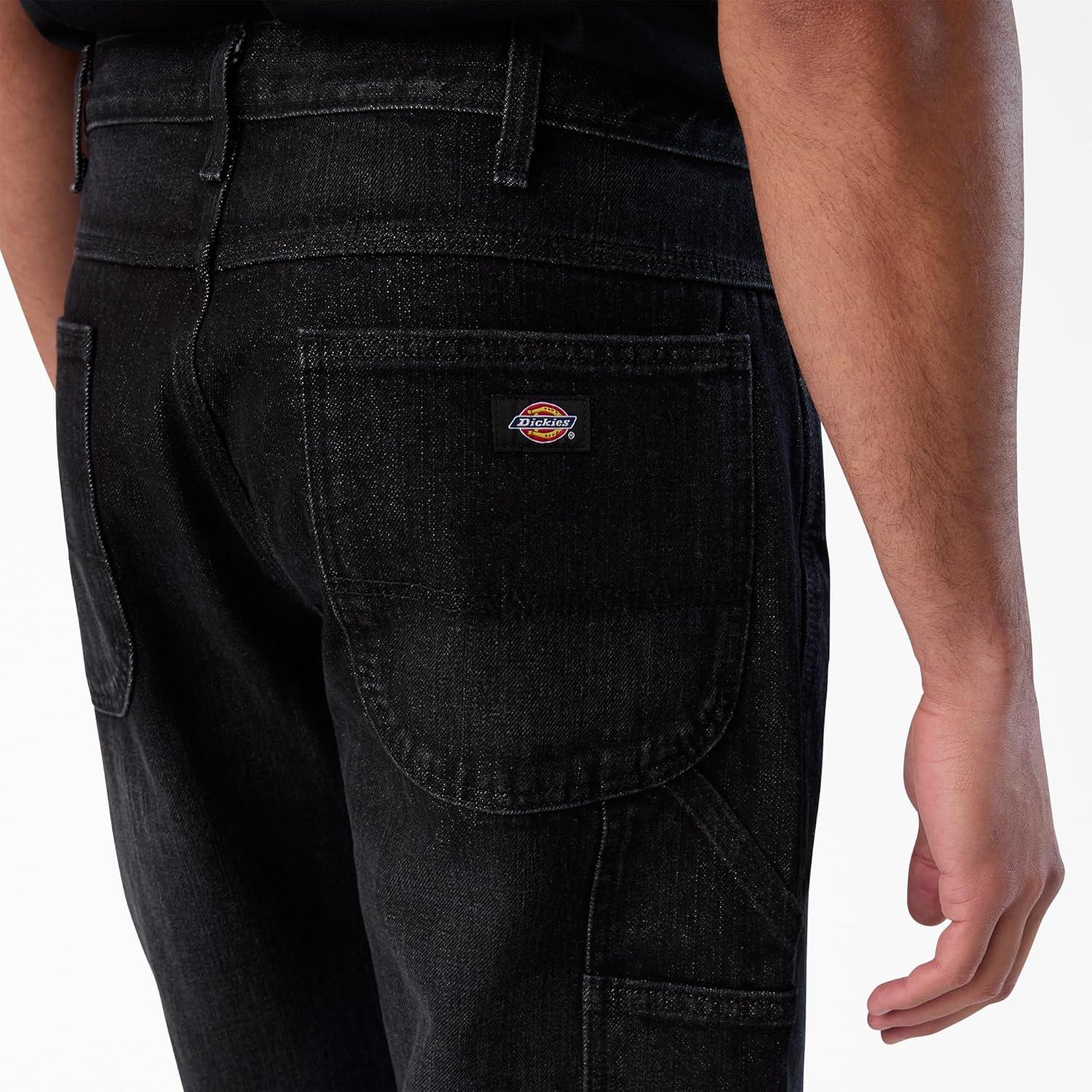 image:imageDickies Mens RelaxedFit Carpenter JeanBlack Denim