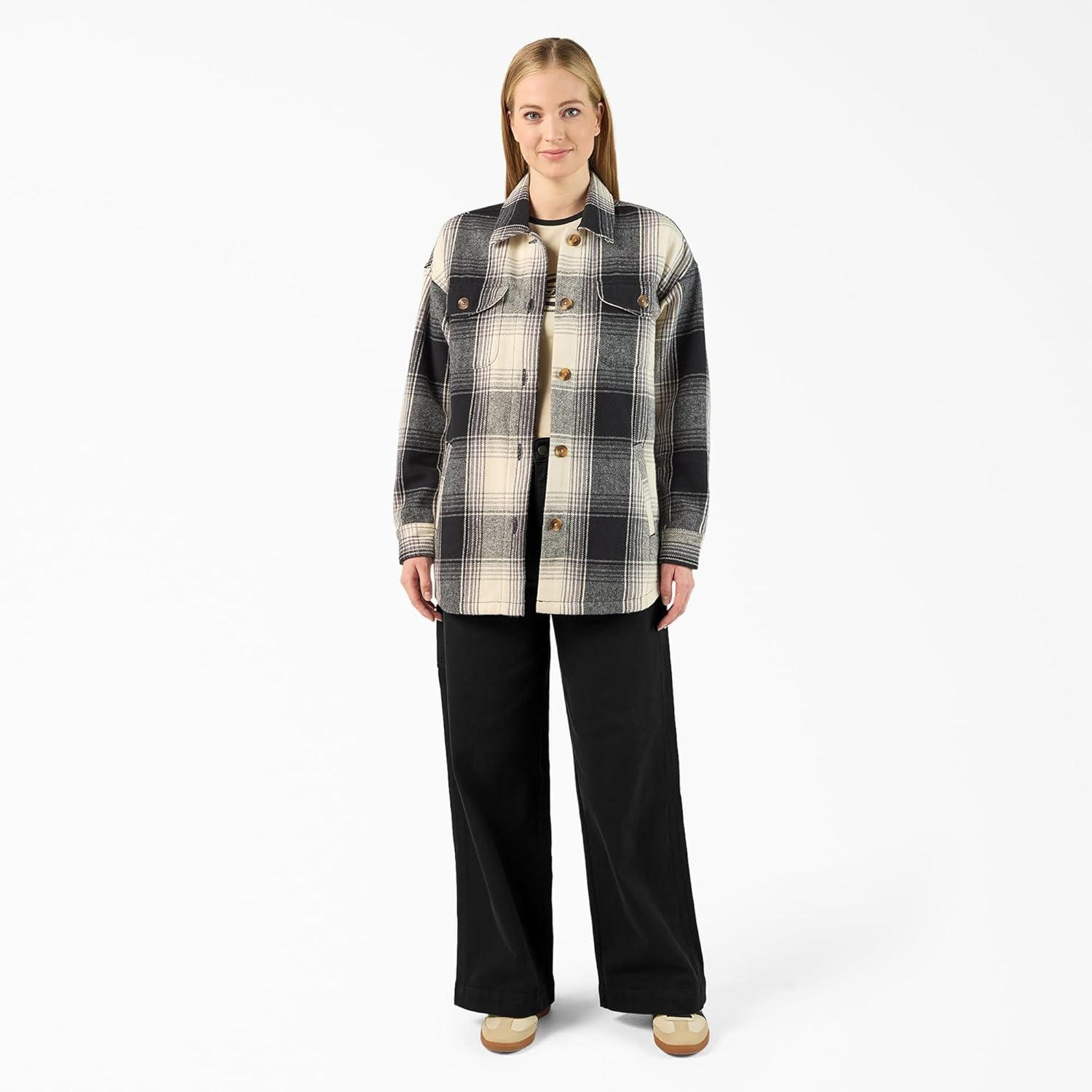 image:imageDickies Womens Flannel ShacketBlack