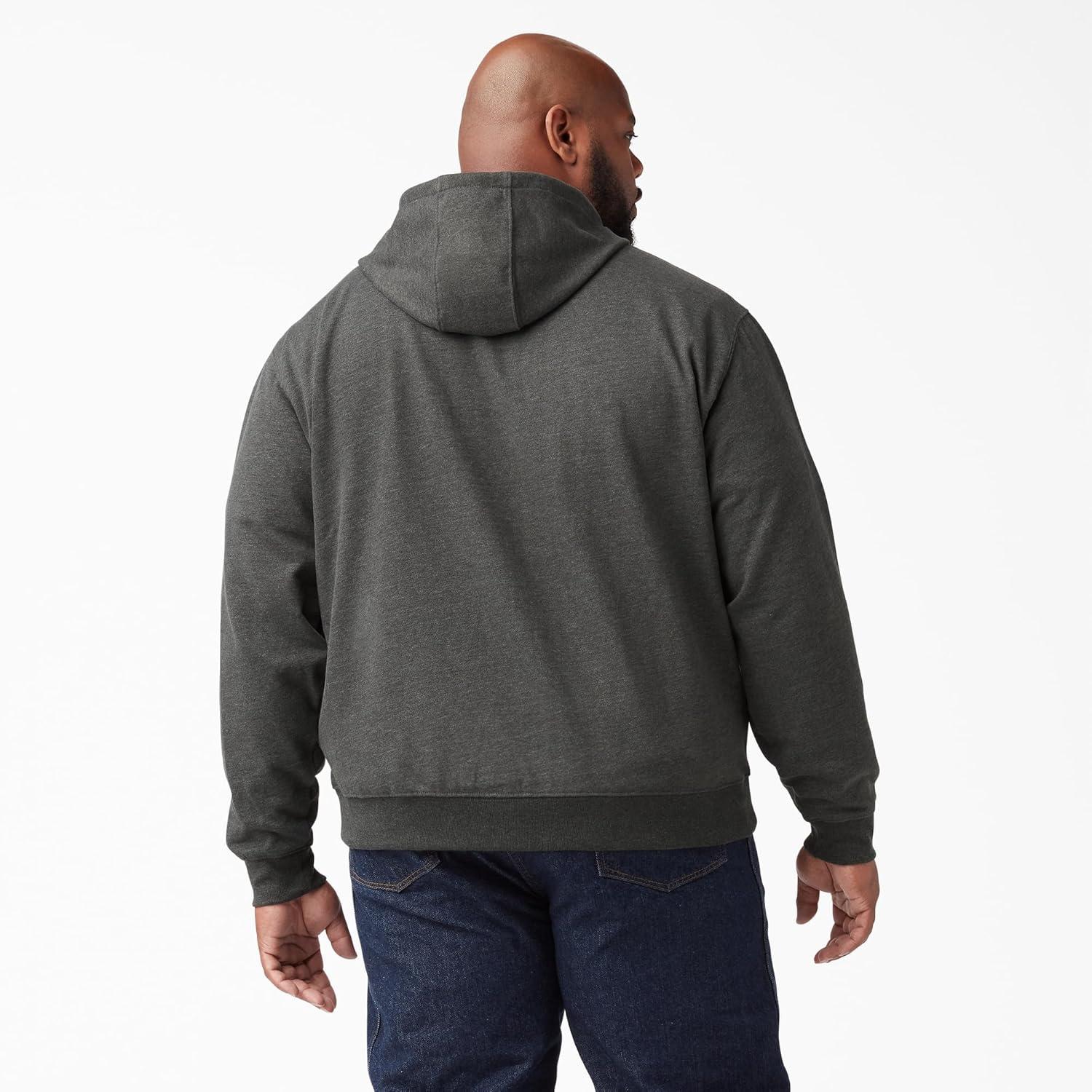 image:imageDickies mens Big Tall Full Zip Fleece HoodieDark Heather