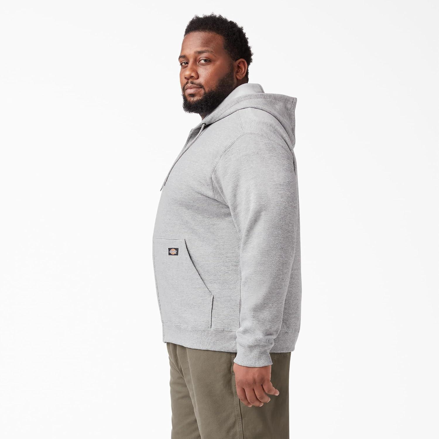 image:imageDickies mens Big Tall Full Zip Fleece HoodieHeathered Gray