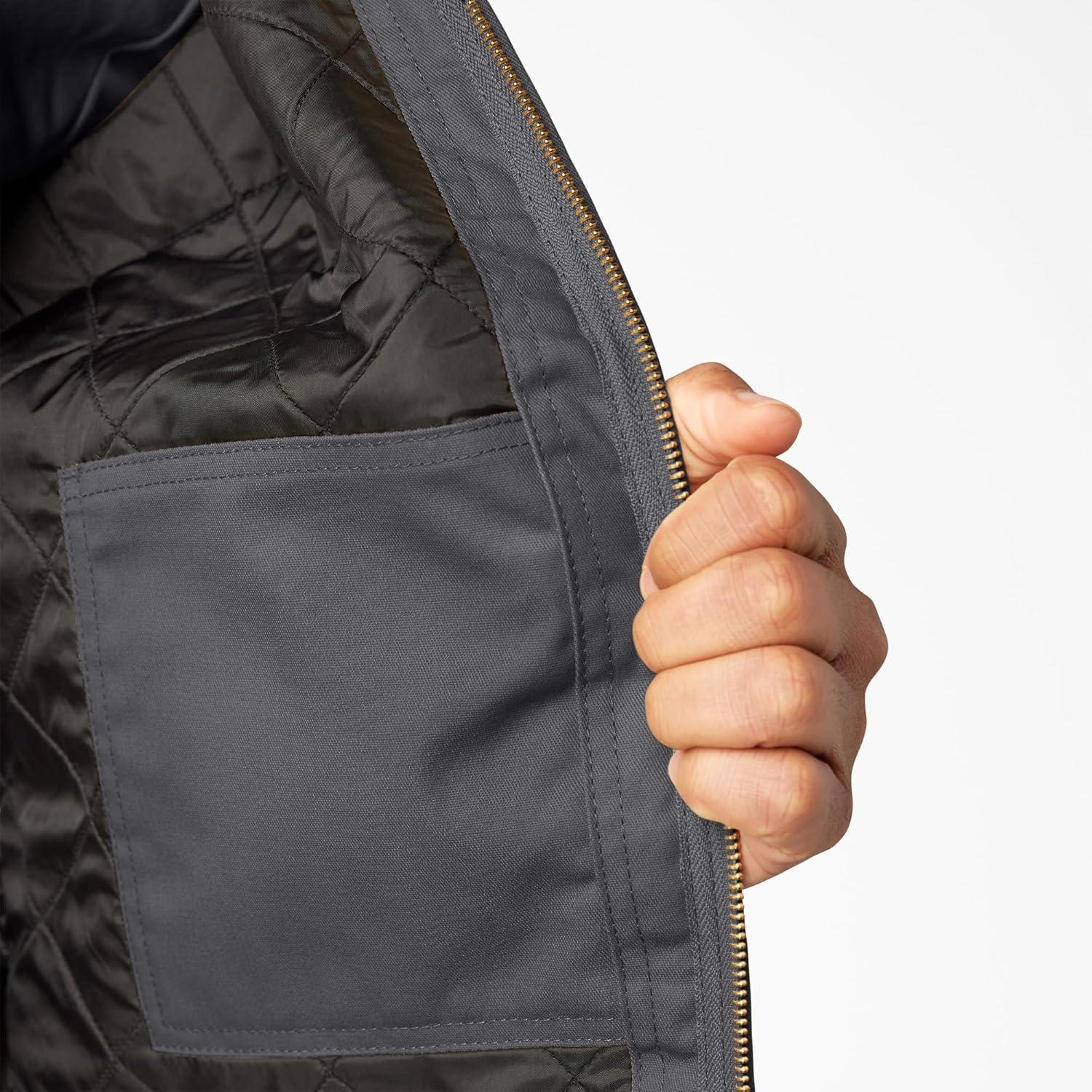 image:imageDickies mens Insulated Eisenhower Frontzip JacketCharcoal