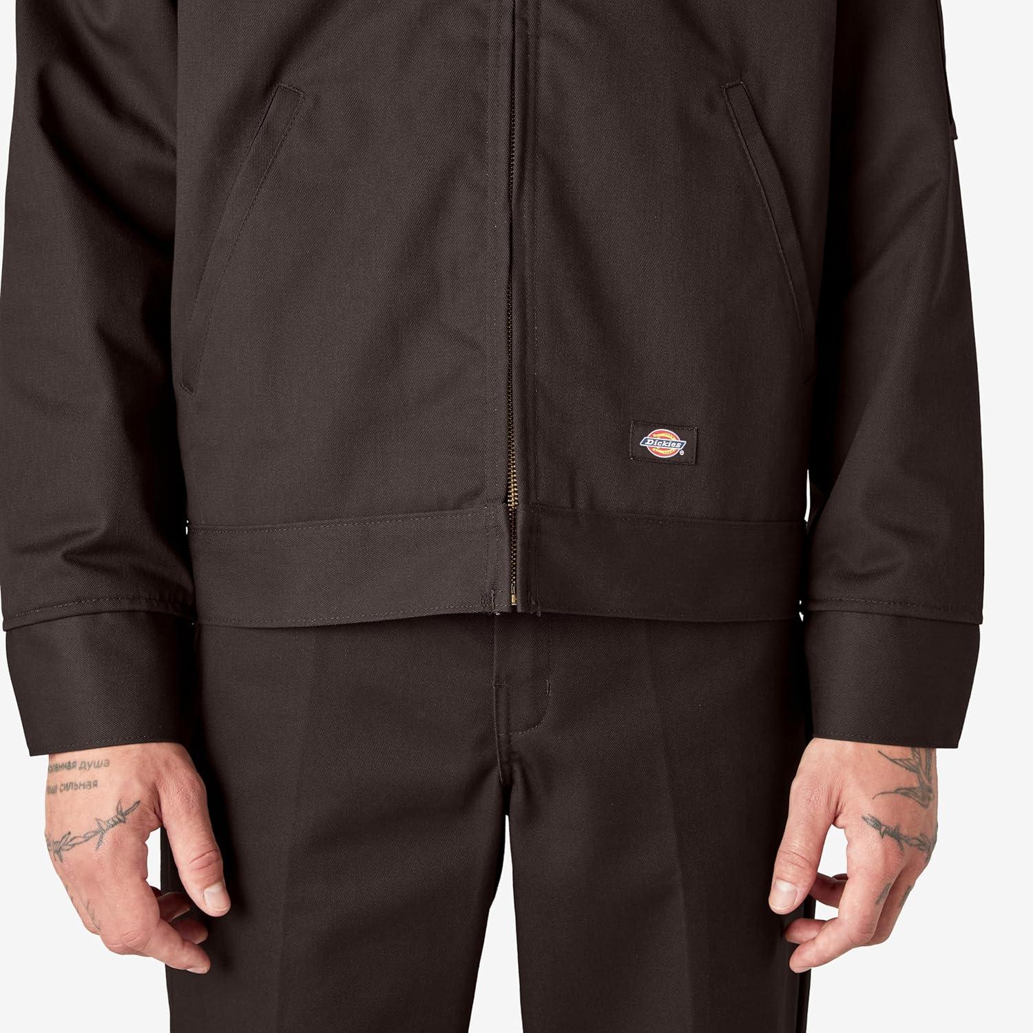 image:imageDickies mens Insulated Eisenhower Frontzip JacketDark Brown