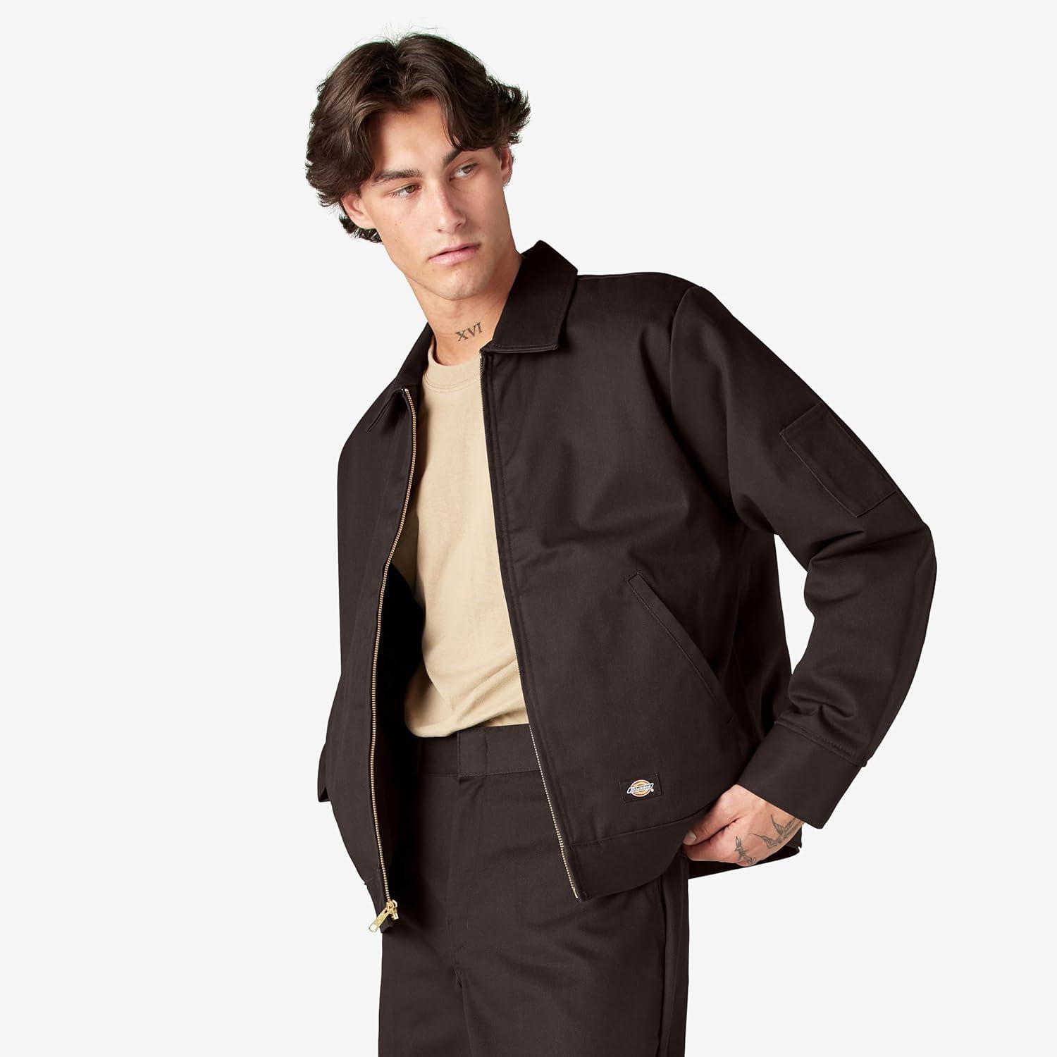 image:imageDickies mens Insulated Eisenhower Frontzip JacketDark Brown