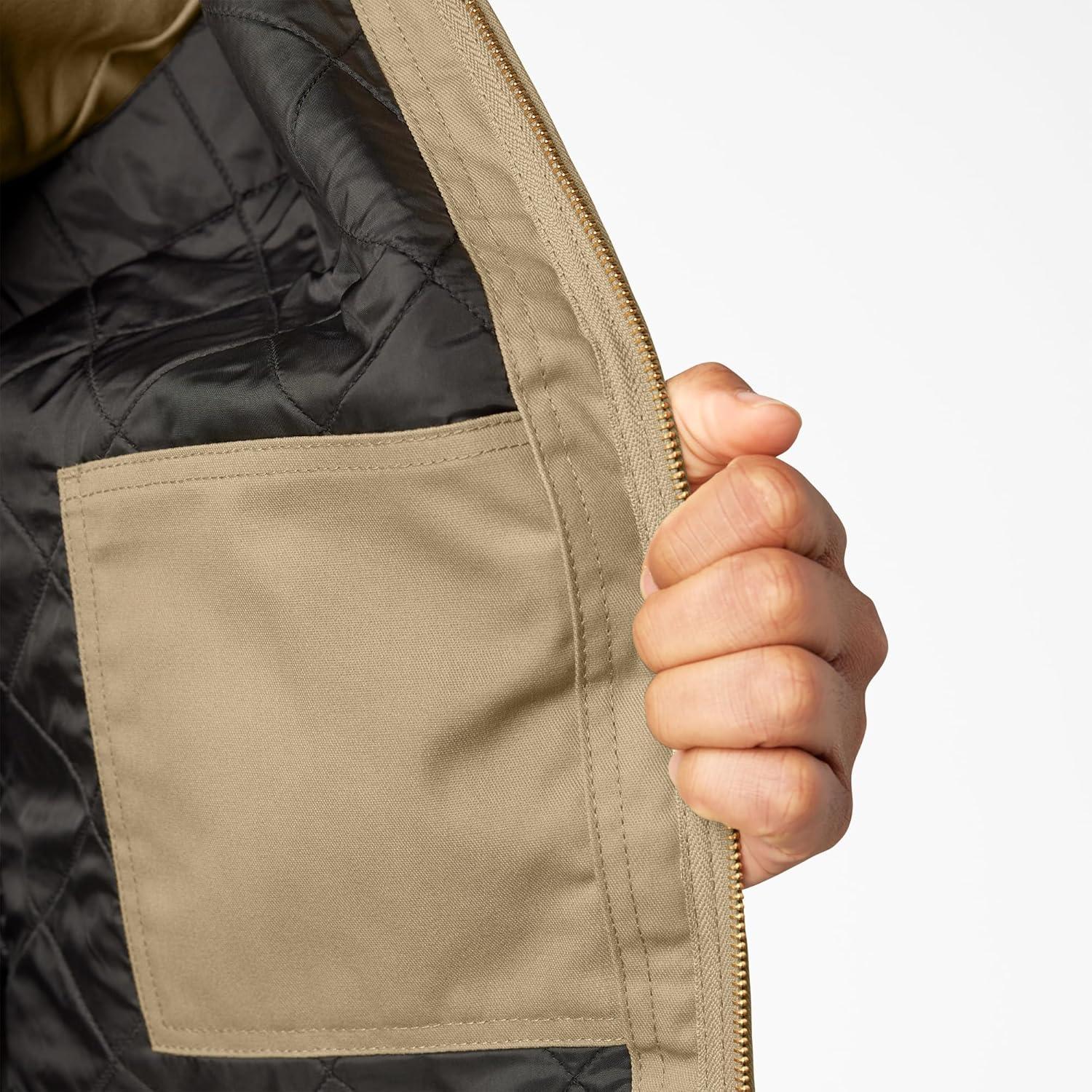 image:imageDickies mens Insulated Eisenhower Frontzip JacketKhaki