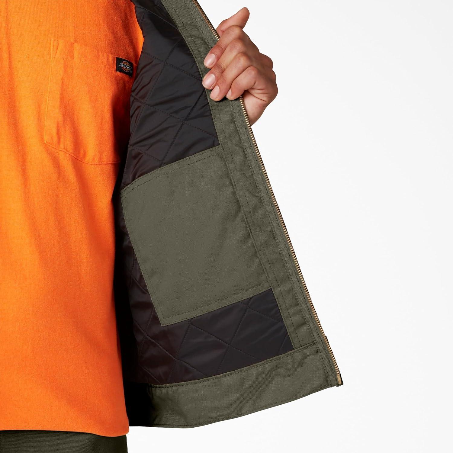 image:imageDickies mens Insulated Eisenhower Frontzip JacketMoss