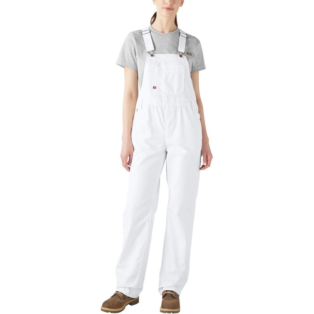 image:imageDickies Womens Relaxed Fit Bib OverallWhite