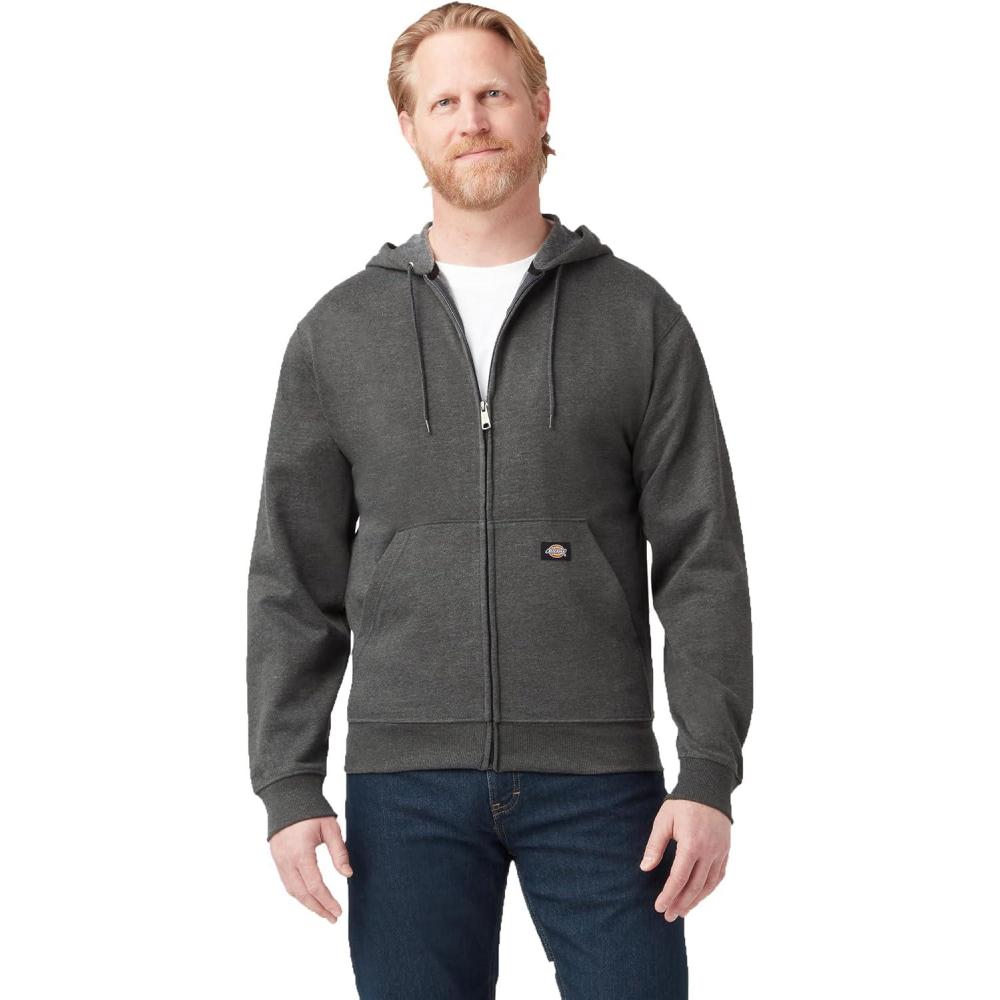 image:imageDickies mens Big Tall Full Zip Fleece HoodieDark Heather