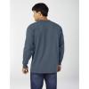 Dickies Men’s Big and Tall Long Sleeve Heavyweight Crew Neck(Baltic Blue)
