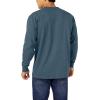 Dickies Men’s Big and Tall Long Sleeve Heavyweight Crew Neck(Baltic Blue Single Dye Heather)
