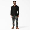 Dickies Men’s Big and Tall Long Sleeve Heavyweight Crew Neck(Black)