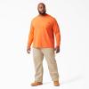 Dickies Men’s Big and Tall Long Sleeve Heavyweight Crew Neck(Bright Orange)