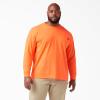 Dickies Men’s Big and Tall Long Sleeve Heavyweight Crew Neck(Bright Orange)