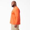 Dickies Men’s Big and Tall Long Sleeve Heavyweight Crew Neck(Bright Orange)
