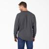 Dickies Men’s Big and Tall Long Sleeve Heavyweight Crew Neck(Burgundy Single Dye Heather)