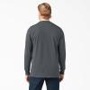 Dickies Men’s Big and Tall Long Sleeve Heavyweight Crew Neck(Charcoal)