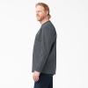 Dickies Men’s Big and Tall Long Sleeve Heavyweight Crew Neck(Charcoal)