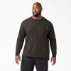 Dickies Men’s Big and Tall Long Sleeve Heavyweight Crew Neck(Chocolate Brown)