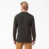 Dickies Men’s Big and Tall Long Sleeve Heavyweight Crew Neck(Chocolate Brown)