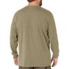 Dickies Men’s Big and Tall Long Sleeve Heavyweight Crew Neck(Dark Brown)