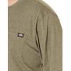 Dickies Men’s Big and Tall Long Sleeve Heavyweight Crew Neck(Dark Brown)