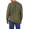 Dickies Men’s Big and Tall Long Sleeve Heavyweight Crew Neck(Dark Brown)